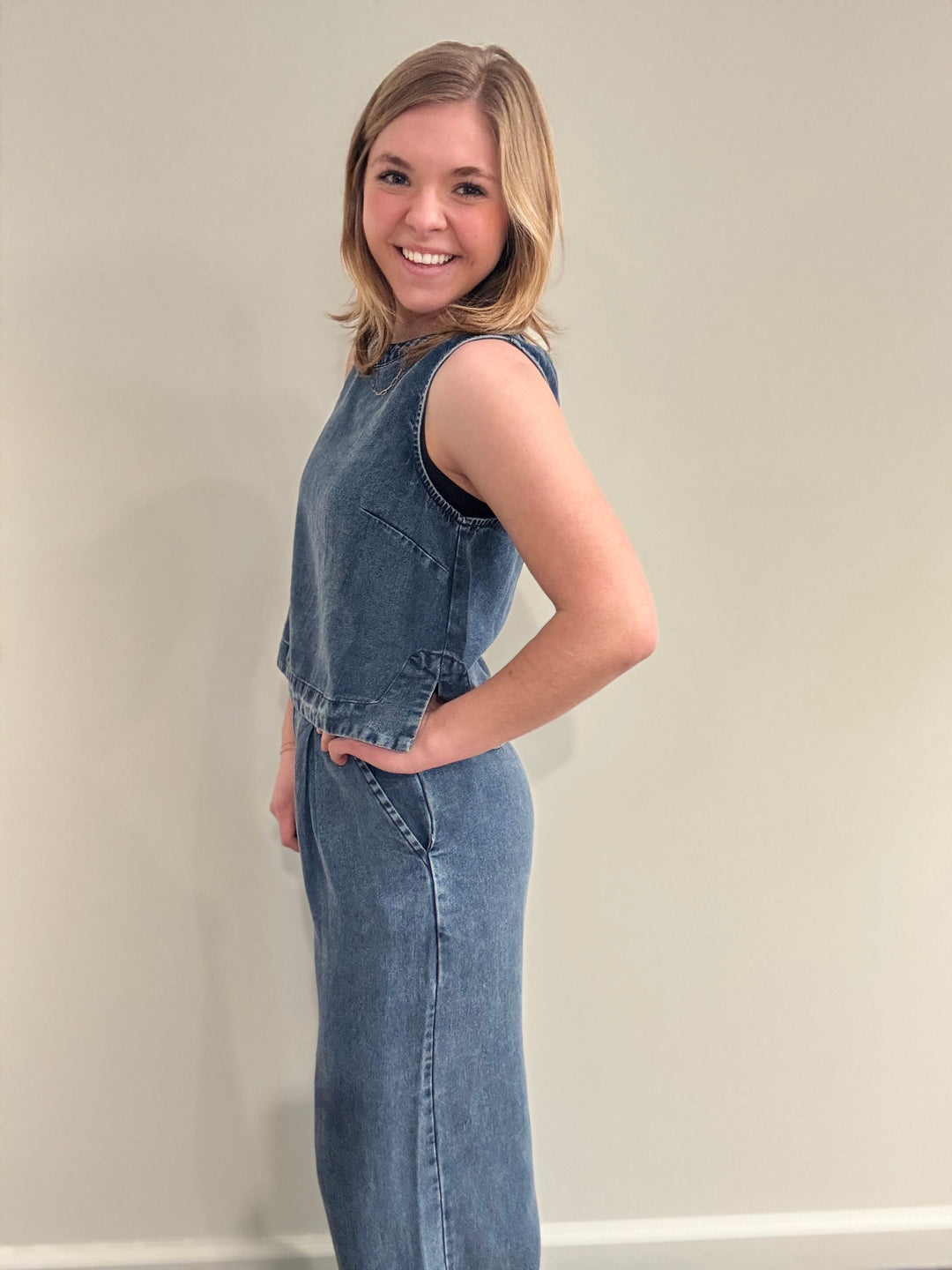 It's Pouring Sleeveless Top