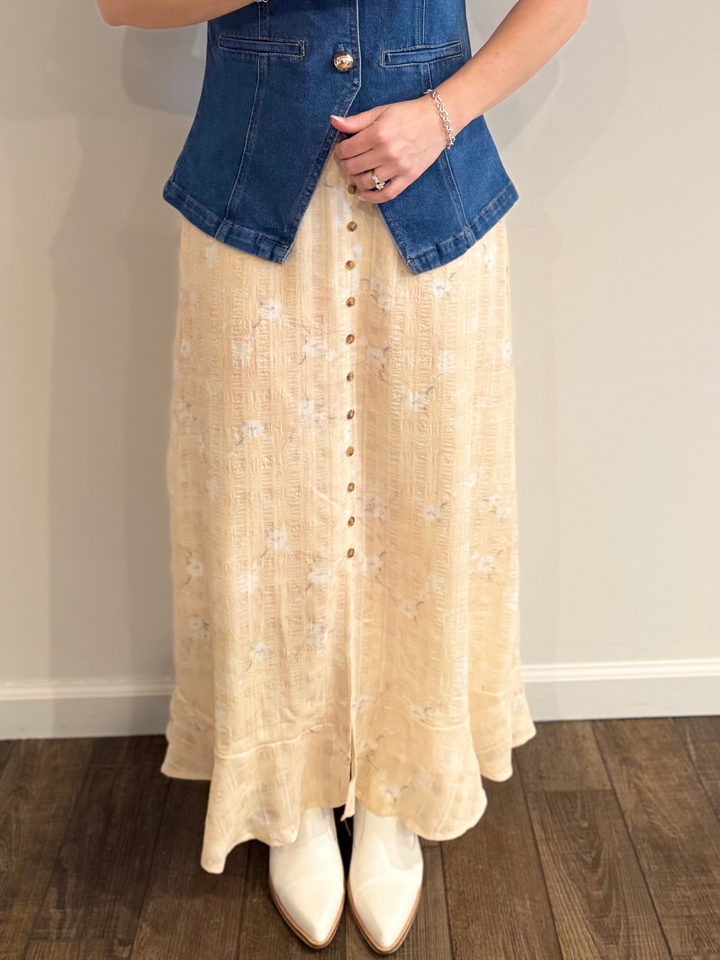 Mellow Yellow Maxi Skirt