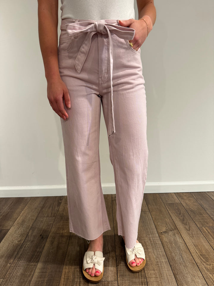 Pink Tie Pants