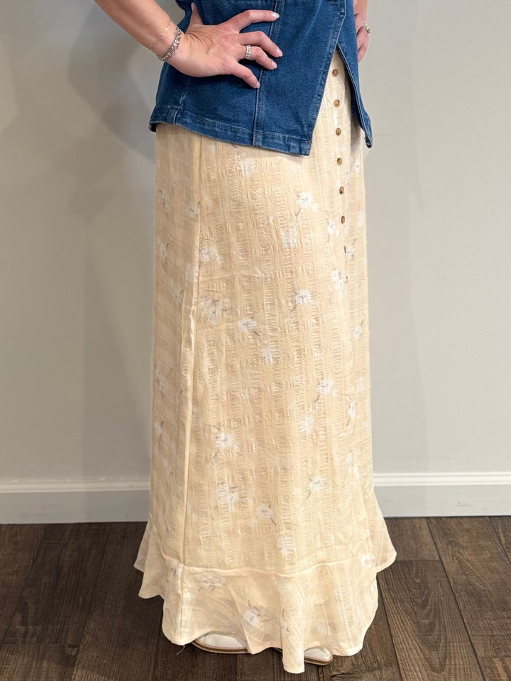 Mellow Yellow Maxi Skirt