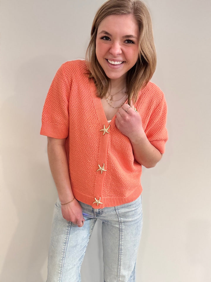 Starfish Short Sleeve Cardi