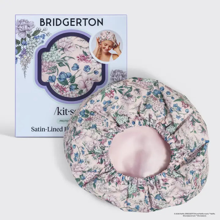 Bridgerton X Kitch Satin Shower Cap