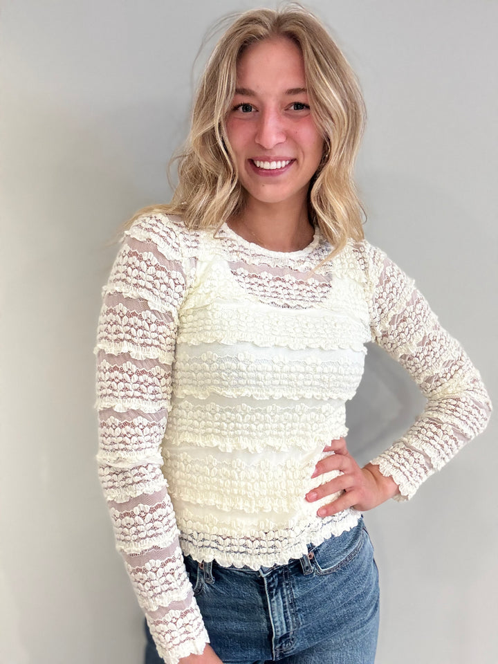 Megan Ruffle Top