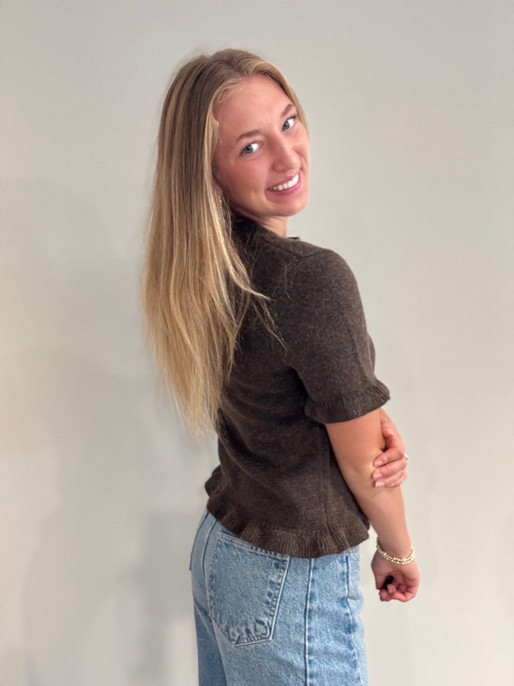 Cashmere Ruffle Top