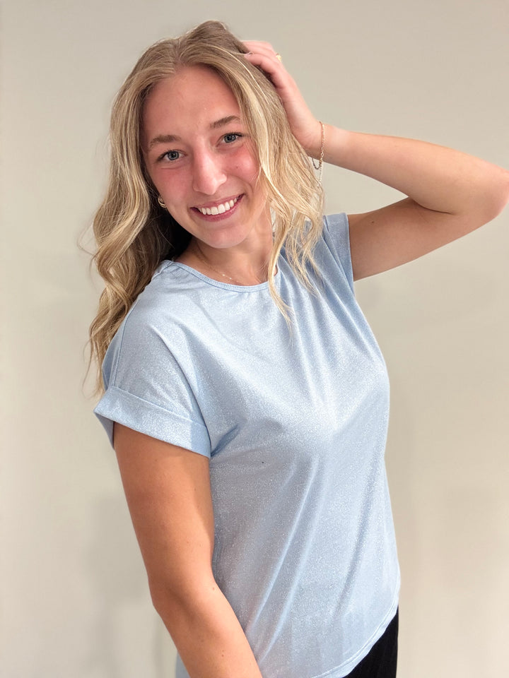 Blue Shimmer Tee