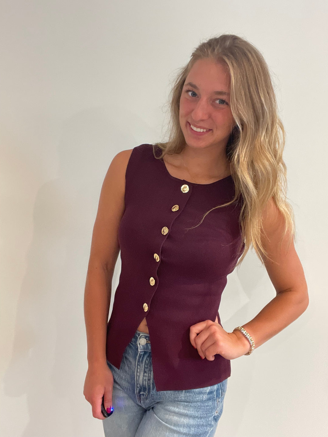 Velvet Merlot Vest