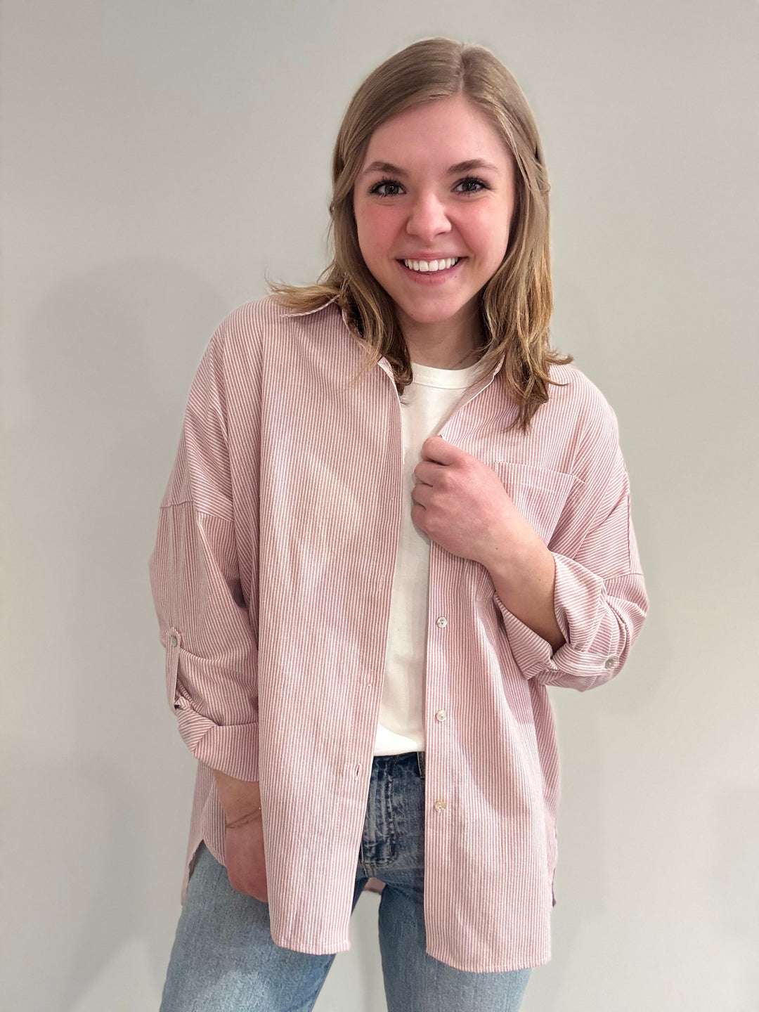 Blush Stripe Shirt