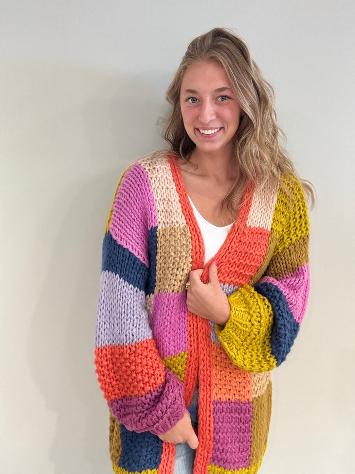 Electric Feels Handknit Cardigan