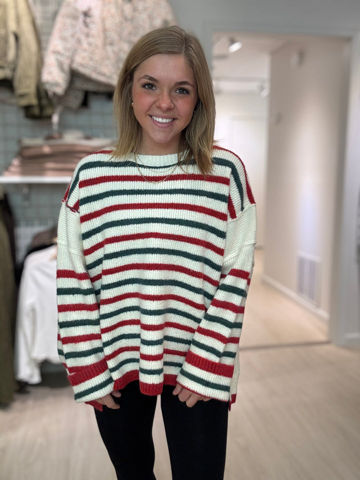 Holiday Striped Sweater