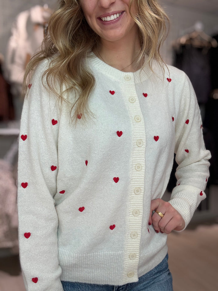 Valentine Heart Cardigan