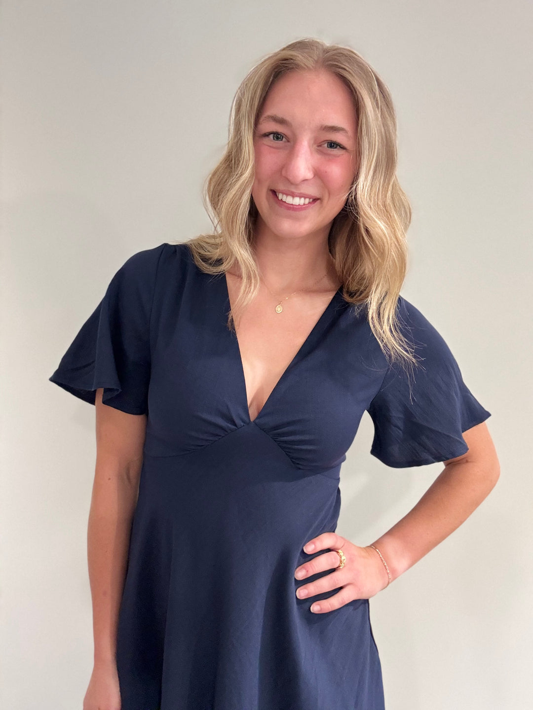 Soft Navy Dress