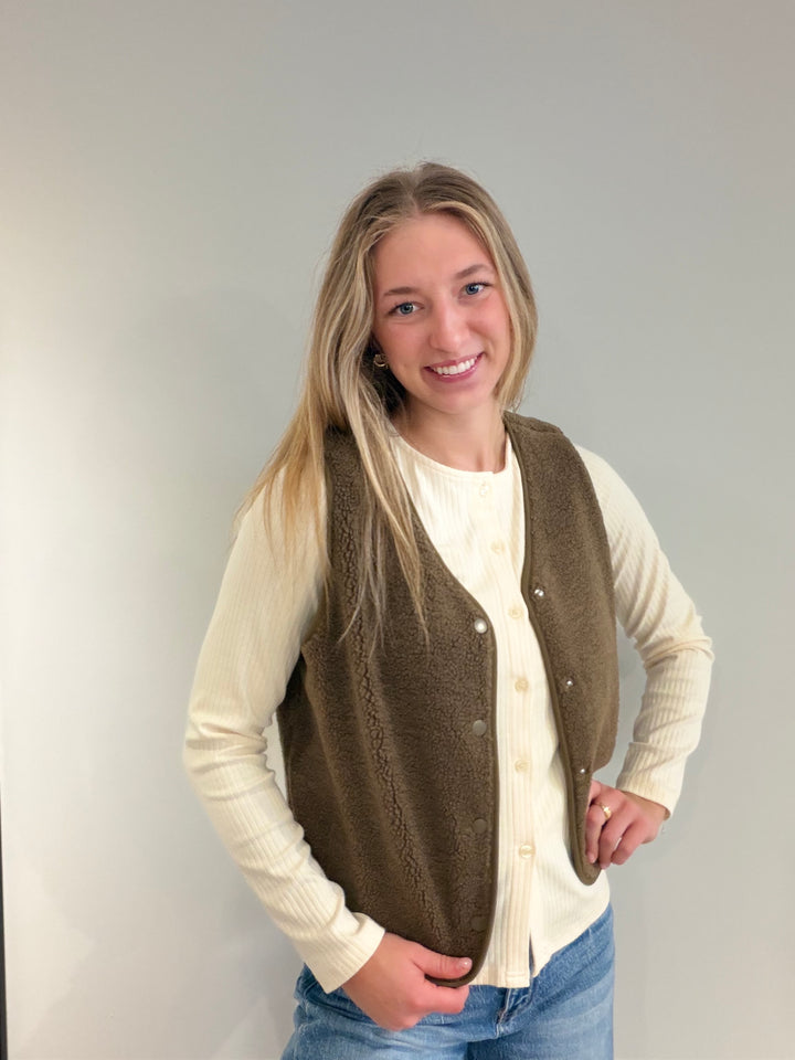 Teddy Fleece Vest