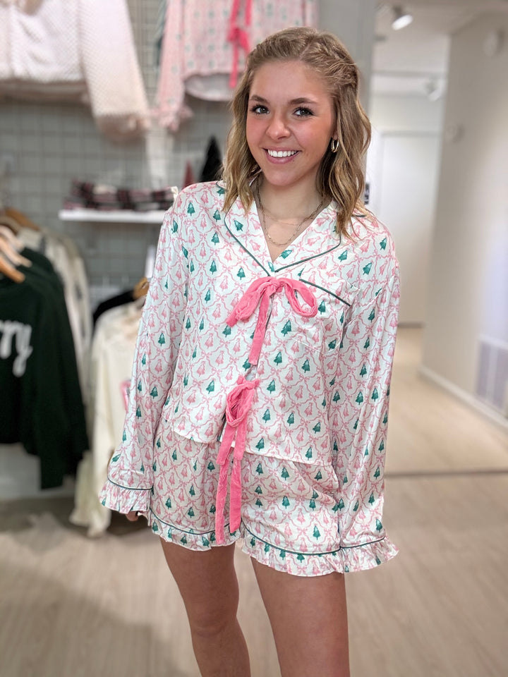 Christmas Tree & Bow PJ Set
