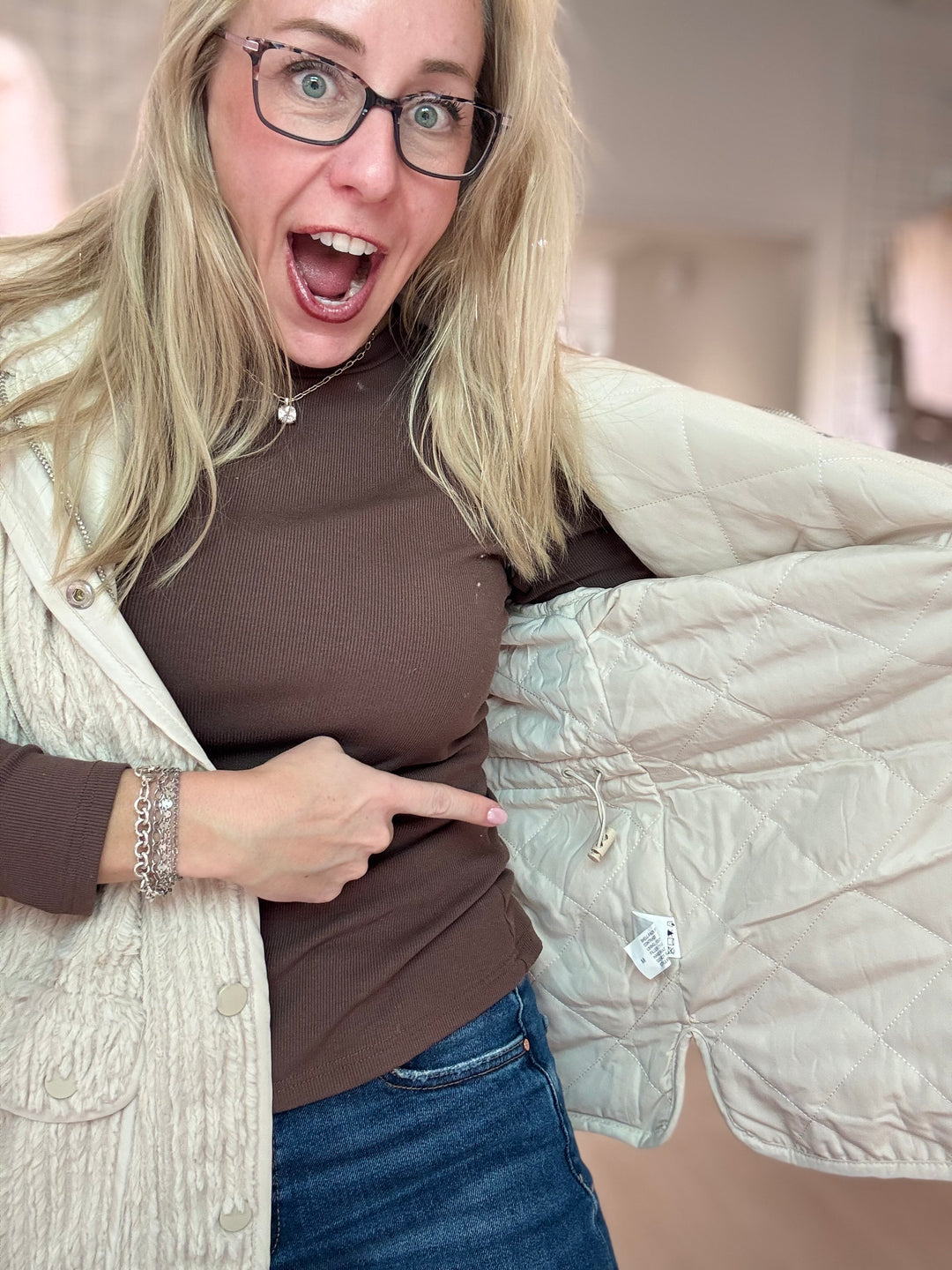 Textured Hoodie Vest