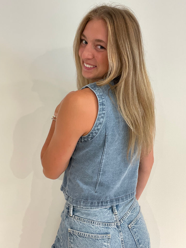 Blue Haze Denim Vest