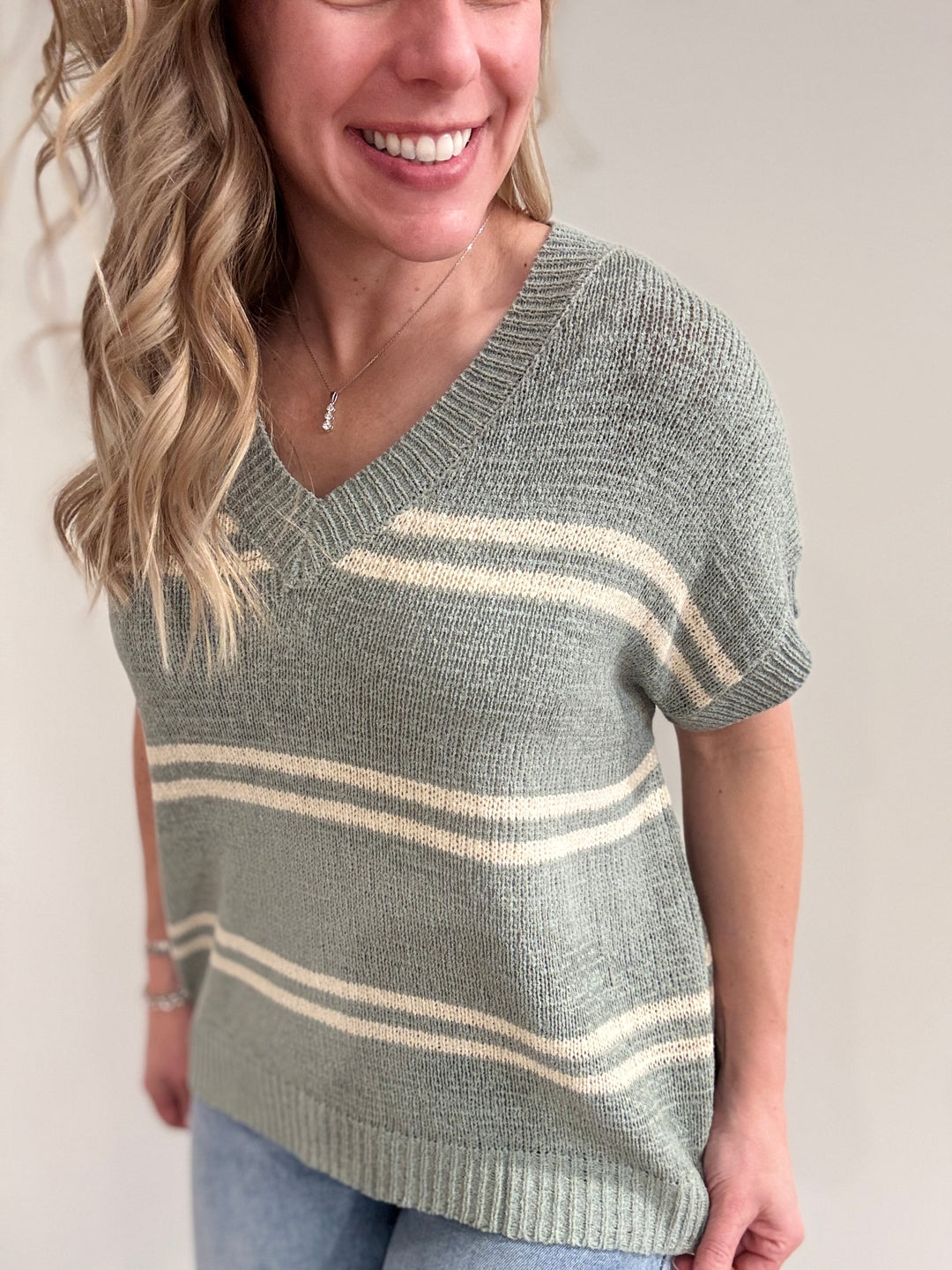 Jade Striped Sweater