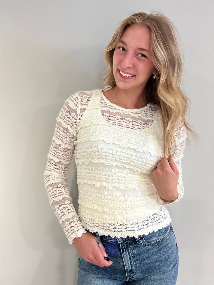 Megan Ruffle Top