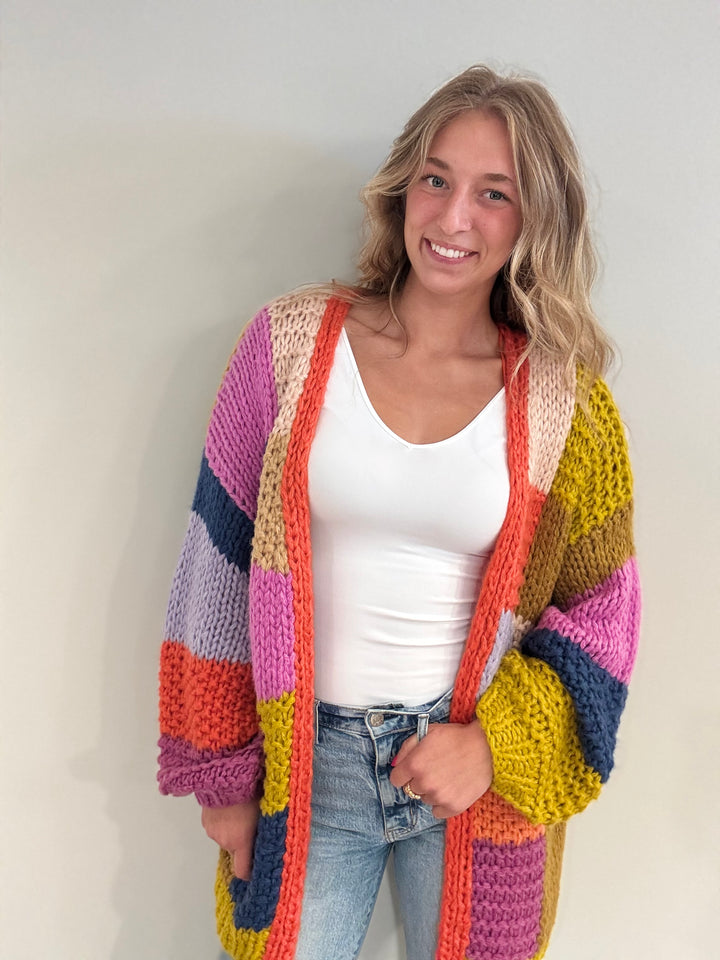 Electric Feels Handknit Cardigan