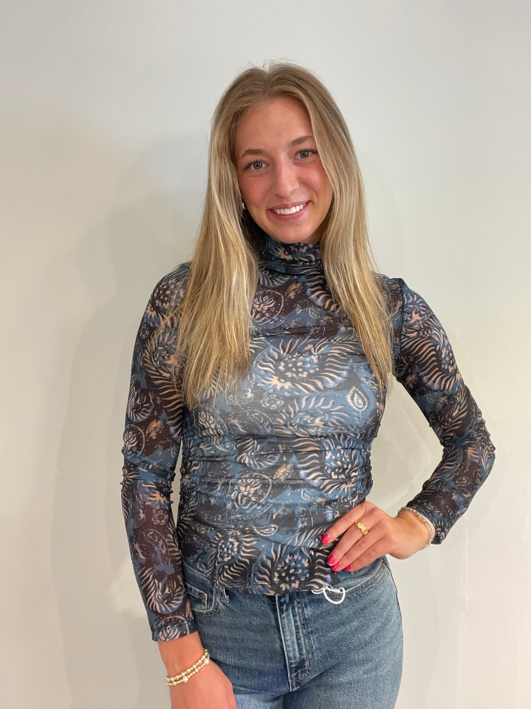 Midnight Mesh Top
