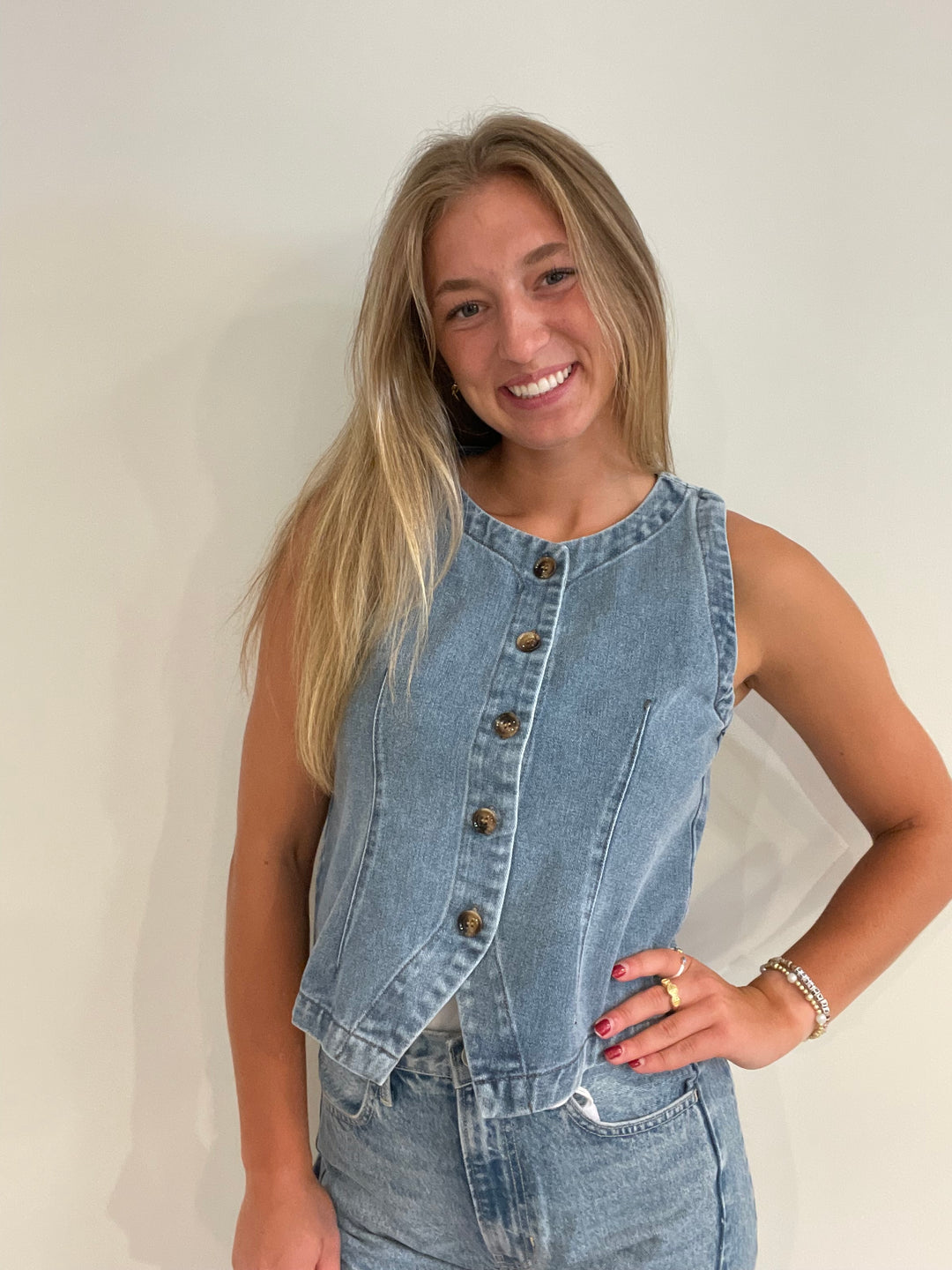 Blue Haze Denim Vest