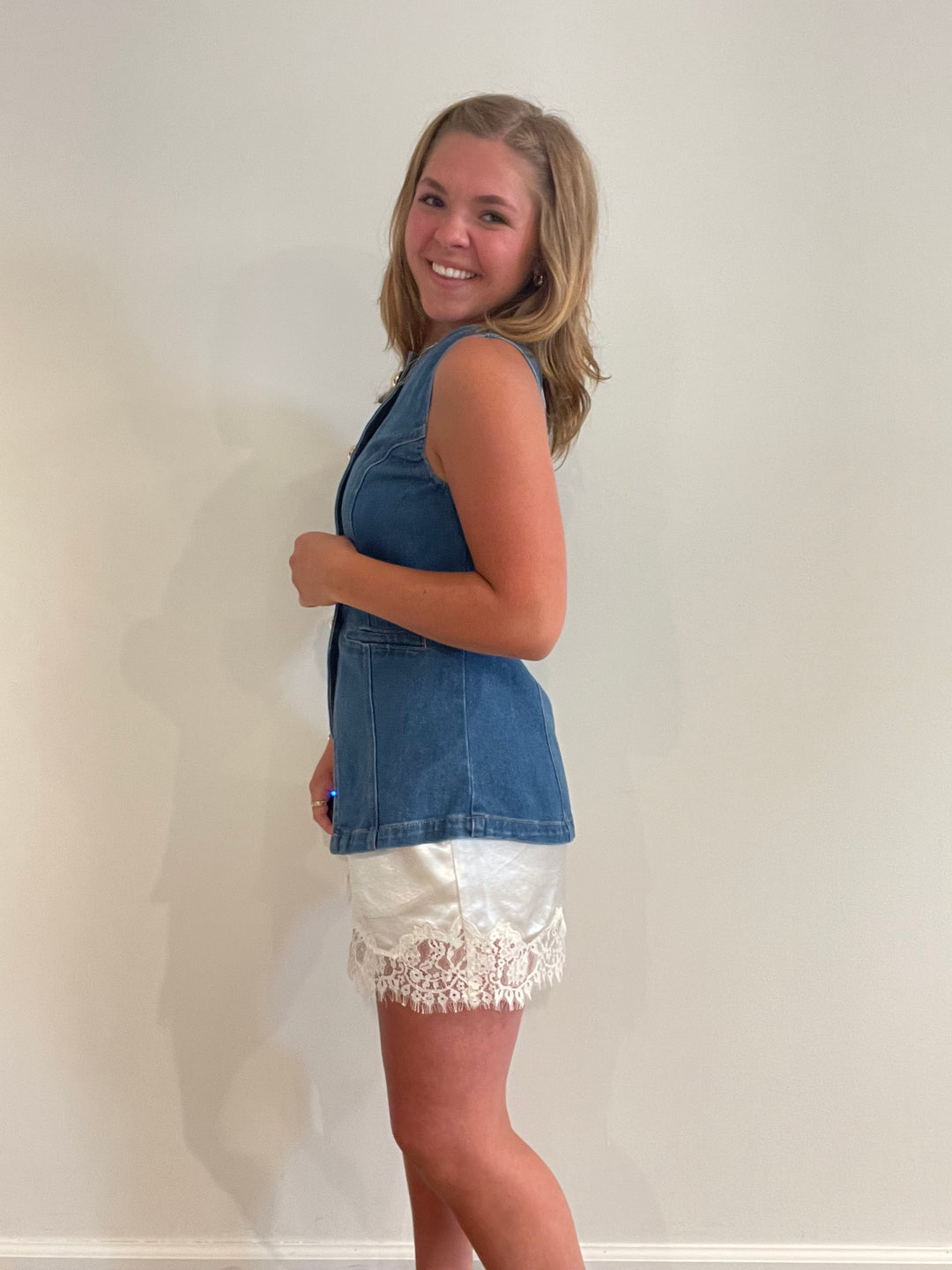 Satin Lace Shorts