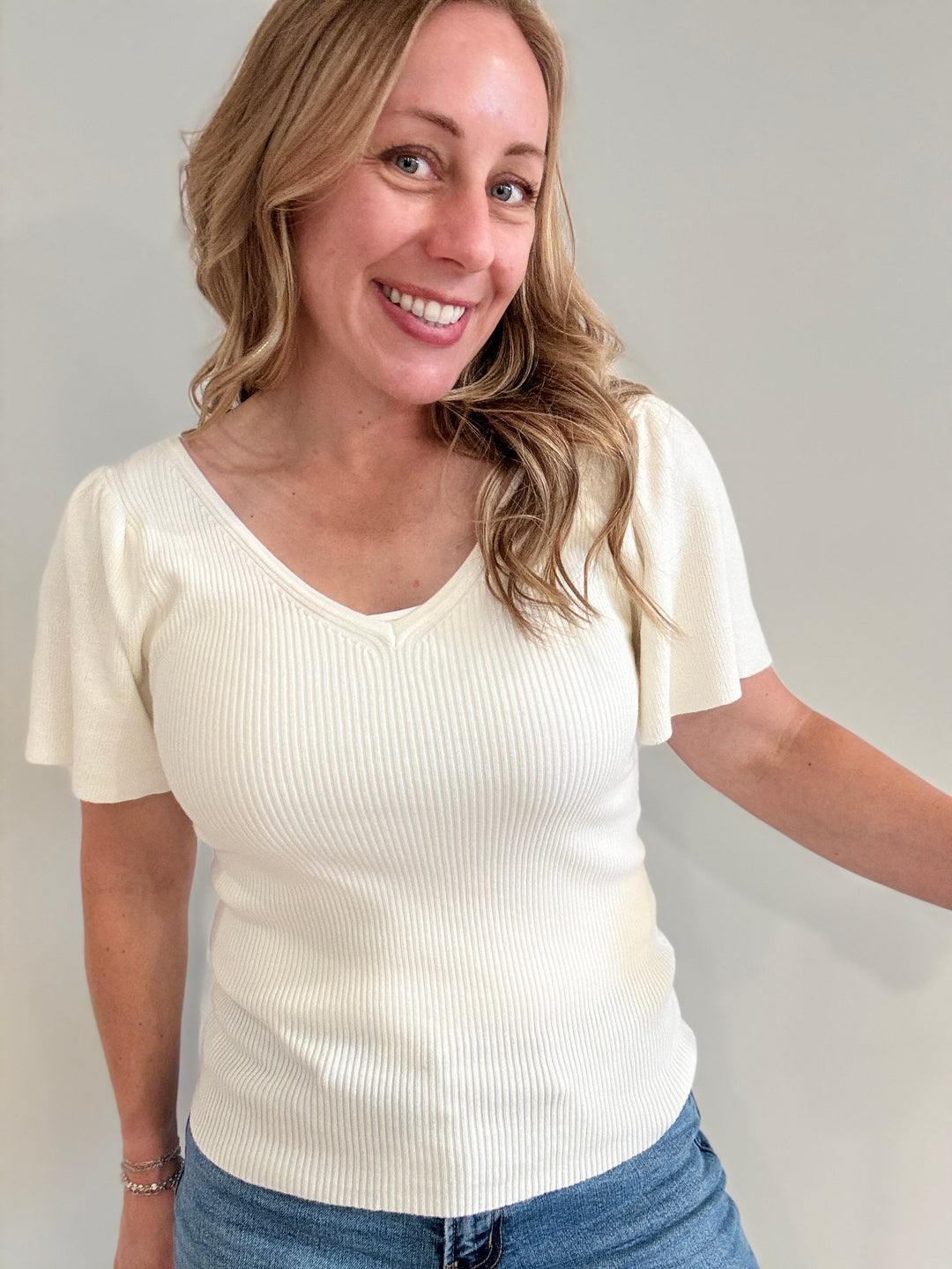 Soft Tie Knit Top