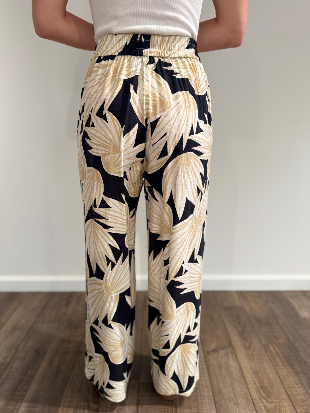 Golden Tropic Flowy Pants