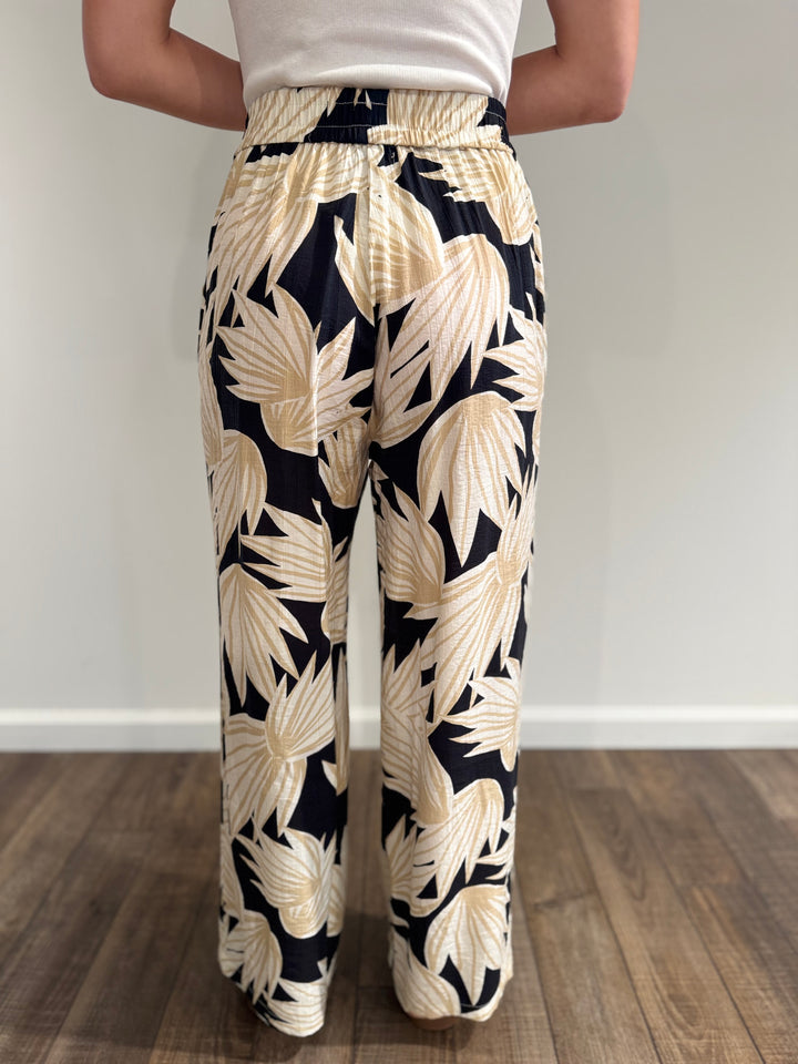 Golden Tropic Flowy Pants