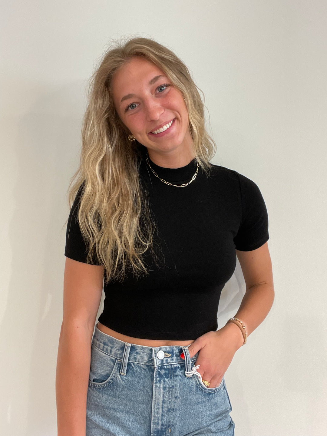 Pucker Up Mock Neck