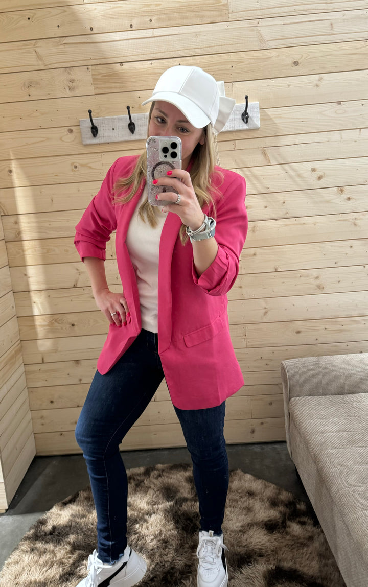 Jessie Tailored Blazer | Pink