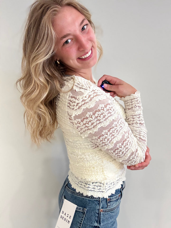 Megan Ruffle Top