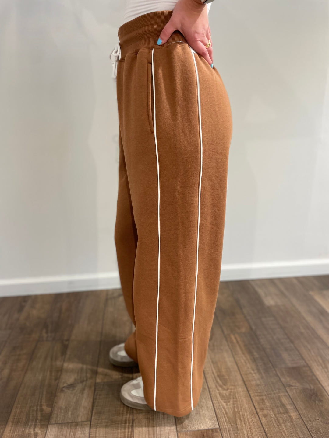 Piped Fleece Lounge Pants