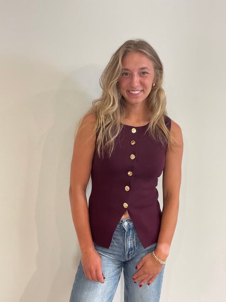 Velvet Merlot Vest