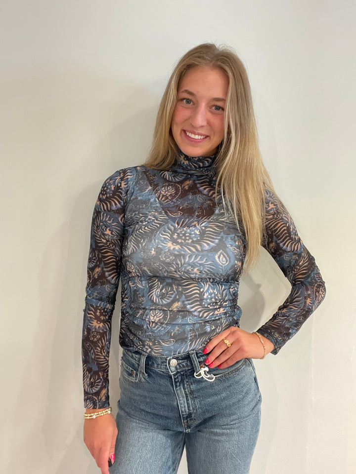 Midnight Mesh Top