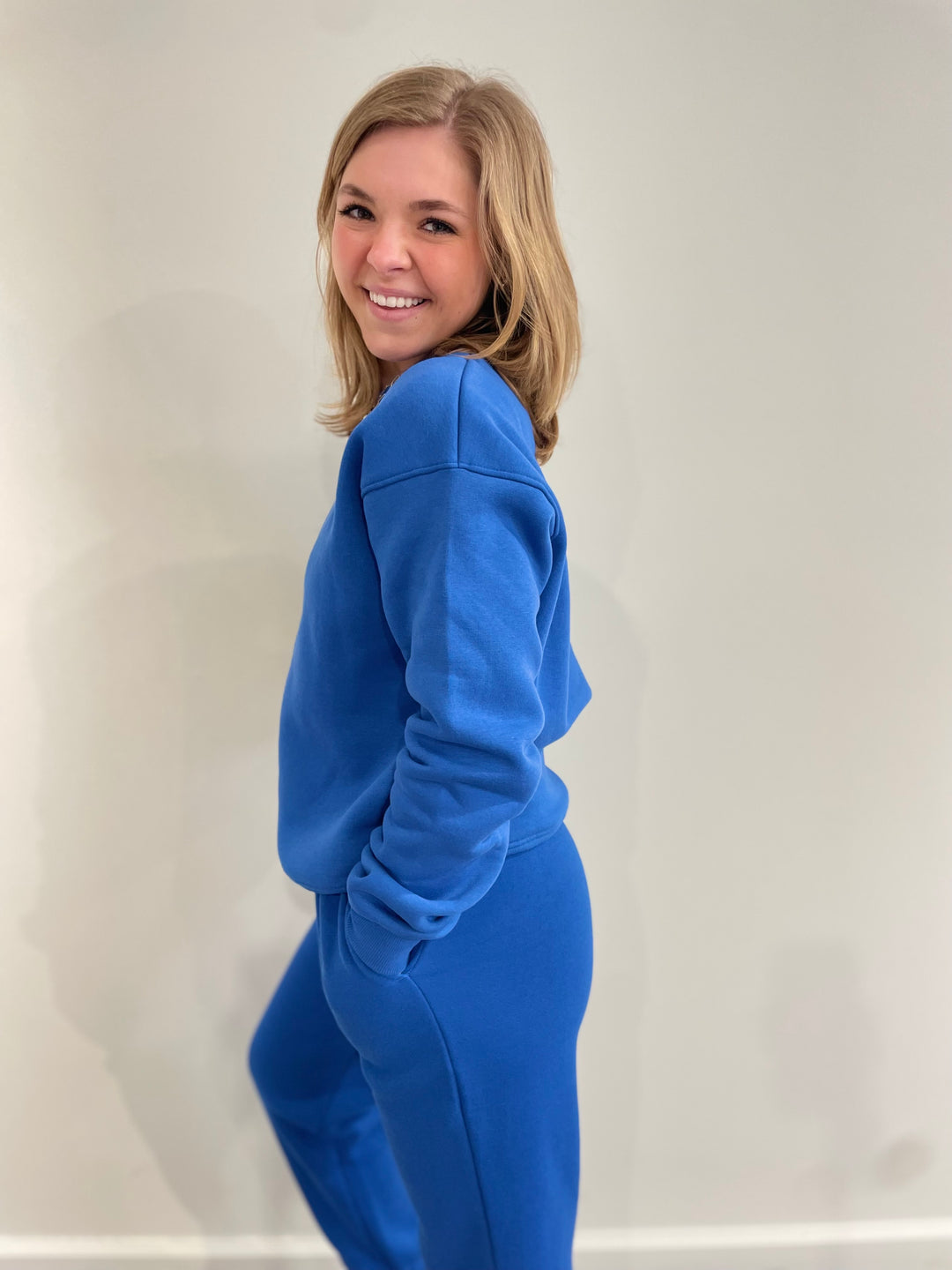 Cobalt Fleece Crewneck