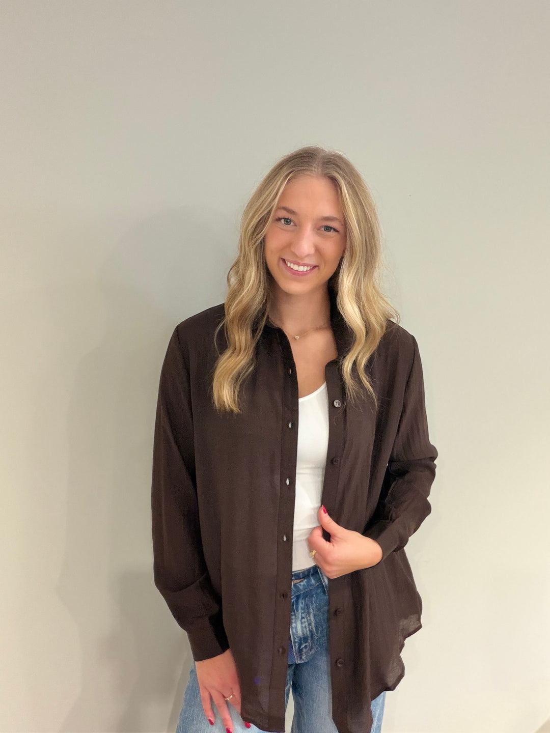 Coffee Run Button Up