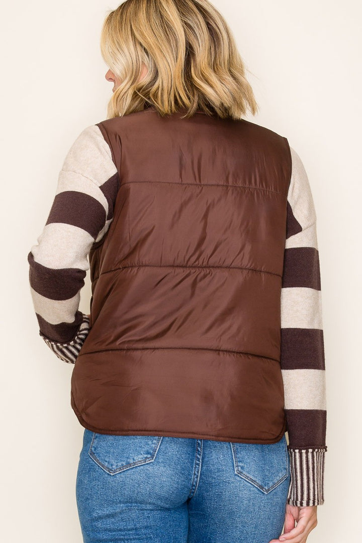 Solid Puffer Vest