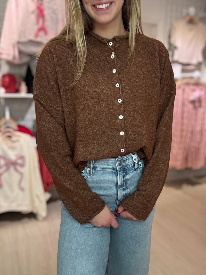 Brown Piper Cardigan