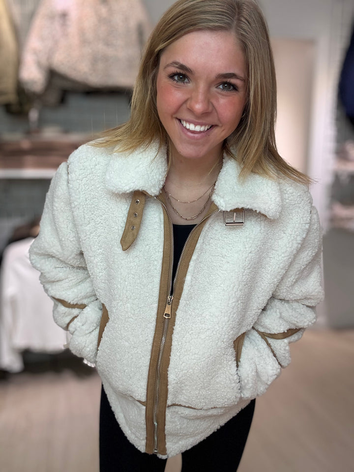 Contrast Fleece Jacket