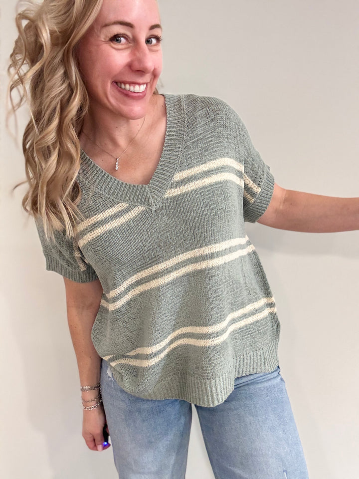 Jade Striped Sweater