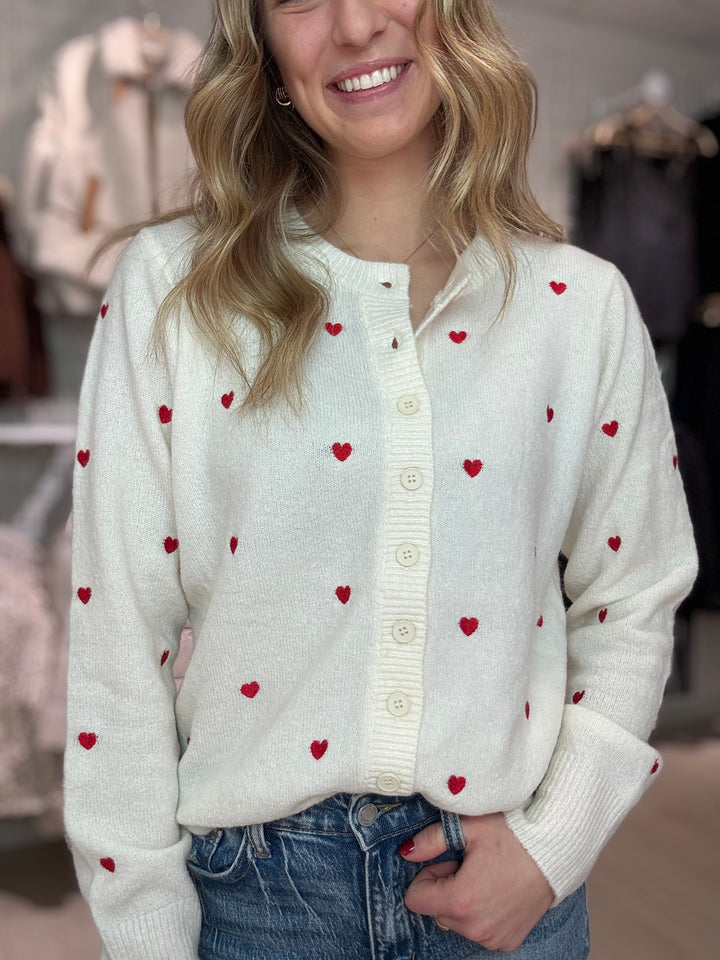 Valentine Heart Cardigan