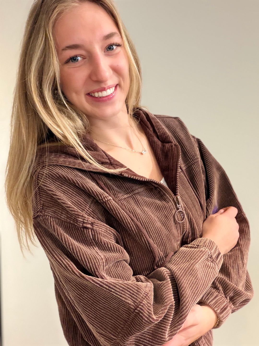 Corduroy Hoodie Bomber