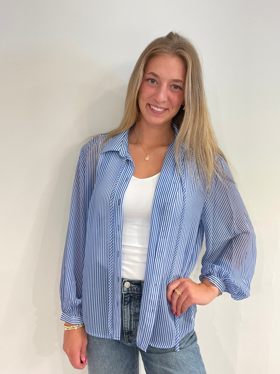 Flowy Stripe Blouse