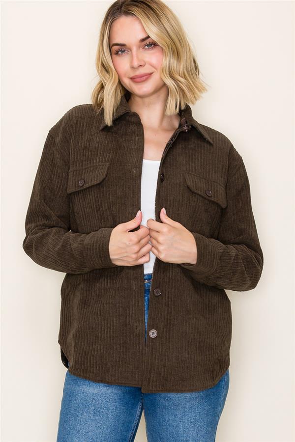 Reversible Corduroy Plaid Jacket