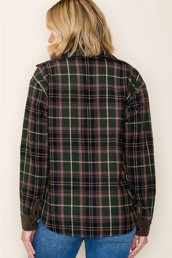 Reversible Corduroy Plaid Jacket