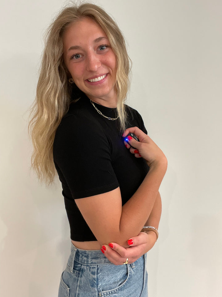 Pucker Up Mock Neck