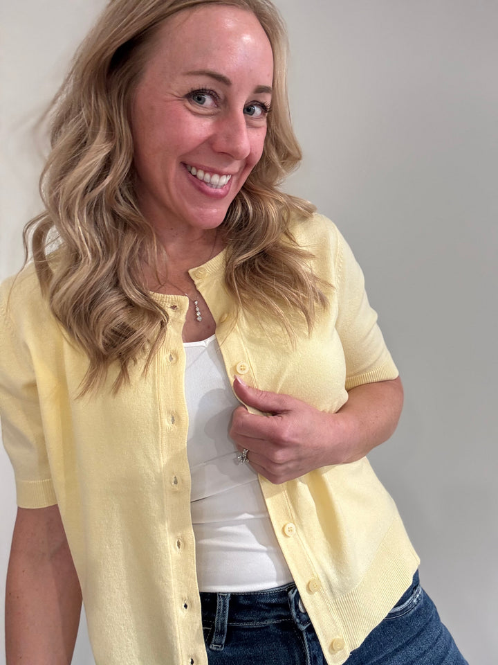 Sunny Days Short Sleeve Cardi