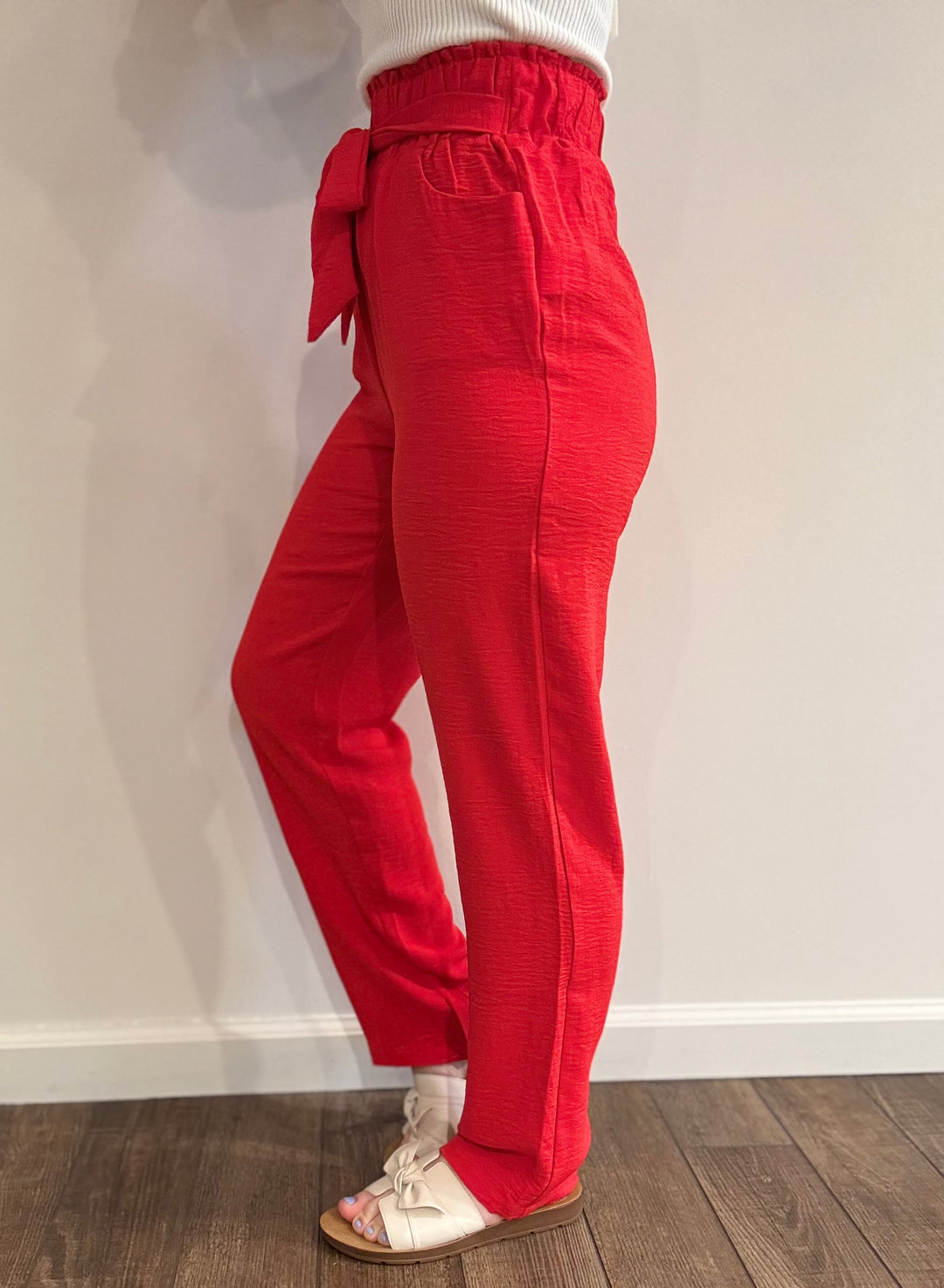 Red Flowy Pants