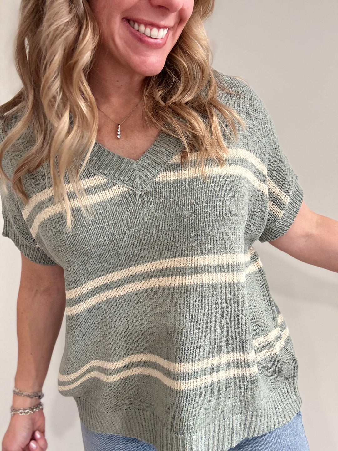 Jade Striped Sweater