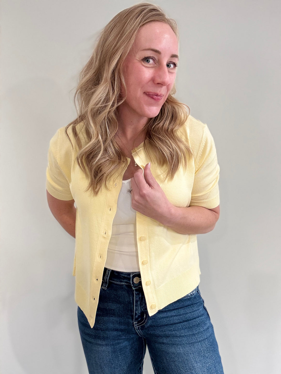 Sunny Days Short Sleeve Cardi